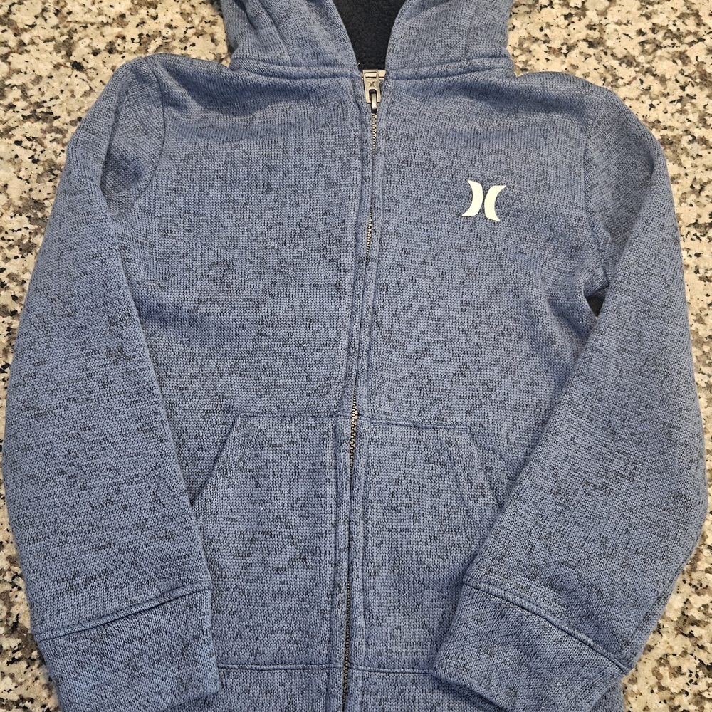 Hurley Heathered Blue Kids Hoodie